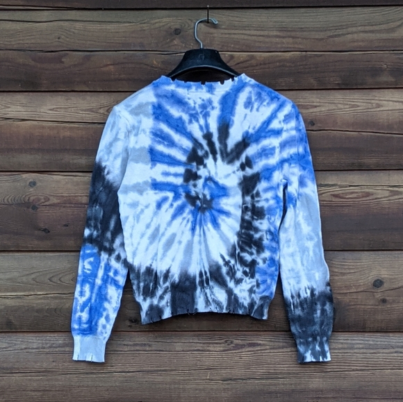 Fate woman's distressed sweater, tie-dye - Picture 2 of 5